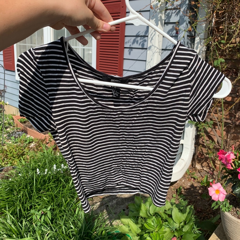 Striped Crop Top